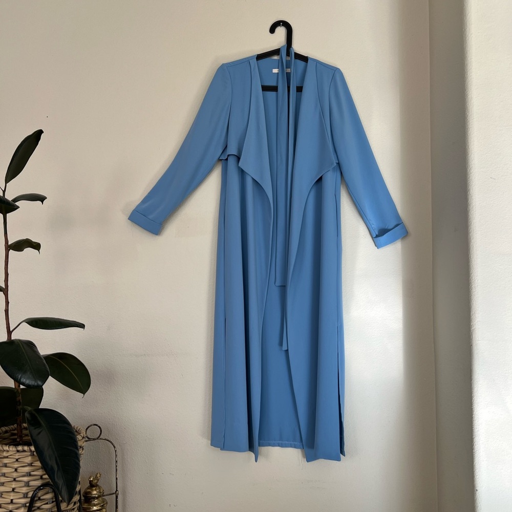 Blue Long Elegant Jacket (Size S)